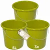 Novaliv, 3 stuks emmers van 5 liter, groen, met Productafbeelding-voorbeeld 3