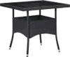 The Living Store 3-tlg. Garten-Essgruppe Poly Rattan und Produktbild-Vorschau 8