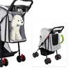 Klappbar Hundewagen 2 in 1 Hundebuggy Bis 20kg,Pet Stroller Produktbild-Vorschau 4