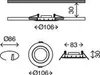 LED Einbauleuchten 3er Set schwenkbar IP23 7W weiß Produktbild-Vorschau 4