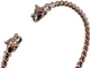 Armreif Wikinger-Wolfsköpfe Bronze Armspange groß Produktbild-Vorschau 3