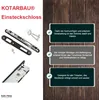 KOTARBAU® Einsteckschloss 90/22 BB Gegenplatte Verzinkt Produktbild-Vorschau 5