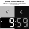 LED zrkadlový budík USB Elektronický digitálny stôl Náhľad obrázku produktu 7