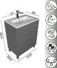 Paplinskimoebel 60 x 80 x 39 Badezimmerschrank Iga, Produktbild-Vorschau 5