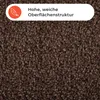 Teppichläufer Dynasty edler Velours Bettvorleger Schlamm Produktbild-Vorschau 4