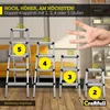 Craftfull Doppel-Klapptritt CF-131A | Aluminium-Trittleiter Produktbild-Vorschau 3