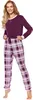 Merry Style Damen Schlafanzug Zweiteiler lang Pyjama Produktbild-Vorschau 2