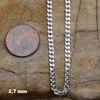 Silberkette Panzerkette Länge 45cm - Breite 2,7mm - 925 Produktbild-Vorschau 7
