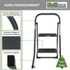 Trittleiter 2-stufig klappbar 150 kg Anti-Rutsch Produktbild-Vorschau 4
