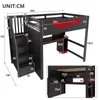 Flieks Etagenbett 140x200cm mit Schreibtisch und USB, Produktbild-Vorschau 4