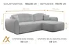 AX LIVING Ecksofa mit Schlaffunktion Nubio 282 cm breit – Produktbild-Vorschau 5