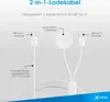 Xlayer Kabel 2-in-1 feingewebtes Kabel USB Typ C & Apple Produktbild-Vorschau 6