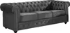 Sofa 3-Sitzer & 2-Sitzer - Samt - Anthrazit - CHESTERFIELD Produktbild-Vorschau 3