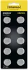 A blister pack of 10 Intenso Energy Ultra CR2032 lithium coin cell batteries. Produktbild-Vorschau