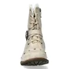 A front view of a single beige boot. Produktbild-Vorschau