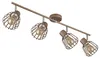 Deckenleuchte OLIN, 4-Flammig, Braun, Spots, L 80 cm, Produktbild-Vorschau 1