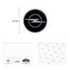 Aufkleber 3D Opel Logo, schwarz, 58 mm Produktbild-Vorschau 3