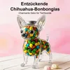 Keksdose Hund Chihuahua Glas Vorratsdose mit Deckel Produktbild-Vorschau 4