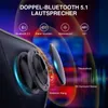 Close-up of a speaker component with overlaid marketing text and graphics. Produktbild-Vorschau