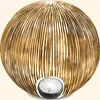 esotec Solarkugel Ribbed-Ball Kugelleuchte Garten ⌀26cm Produktbild-Vorschau 5