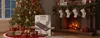 A Christmas-themed scene with a decorated tree, presents, and a fireplace, featuring a product box in the foreground. Produktbild-Vorschau