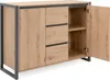 CALICOSY - Buffet 2 portes 3 tiroirs L120 cm - DENVER Voir les images du produit 6