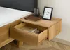MASSIVMOEBEL24 Bett mit Nachttisch rechts Eiche 180x200x85 Produktbild-Vorschau 4