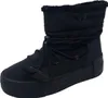 A black Calvin Klein snow boot is shown against a white background. Voir les images du produit