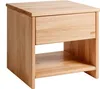 A wooden nightstand with a drawer and an open shelf. Produktbild-Vorschau