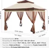 VEVOR Pavillon 334x334x281cm Gartenzelt Produktbild-Vorschau 8