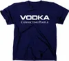 Styletex23 T-Shirt Vodka Connecting People Fun, granatowy, Podgląd zdjęcia produktu 1