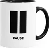 Pause Tasse mit Innenfarbe Kaffeetasse Teetasse Produktbild-Vorschau 1