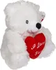 OOTB plyšový medveď s červeným srdcom I love you cca 22 cm Náhľad obrázku produktu 5