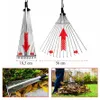 Metallener Gartenrechen, fächerförmig, für Laub und Gras, Produktbild-Vorschau 3
