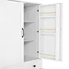 Armoire haute à 2 portes et 2 tiroirs, armoire de rangement Voir les images du produit 14