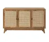 Calicosy - Buffet 3 ante con impagliatura in rattan Anteprima dell’immagine prodotto 1