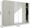 Kleiderschrank Drehtürenschrank Quadra-Spin | 6-türig | mit Produktbild-Vorschau 4