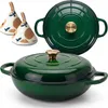 Geëmailleerde gietijzeren pan, plat, 30 cm, 3 liter, HAGE, Productafbeelding-voorbeeld 1