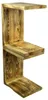 Beistelltisch 50x40x30cm Sitzhocker in geflammt Produktbild-Vorschau 8