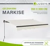 Juskys Markise 350 x 300 cm - Beschattung Terrasse & Balkon Produktbild-Vorschau 2