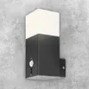 Grafner Aluminium Wandlampe schwarz, mit Bewegungsmelder, Produktbild-Vorschau 8
