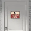 Vorsicht Hund Vintage Silhouette Metallschild in 15x20 cm Produktbild-Vorschau 6
