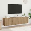 vidaXL: 2 armarios de pared para televisión, estilo Vista previa de la imagen del producto 2