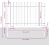 vidaXL Zahradní plot Woerden s hroty, ocel, 181 x 120 cm, Náhled obrázku produktu 4