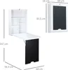 HOMCOM Wandtisch Klappbar Wandklapptisch Klappschreibtisch Produktbild-Vorschau 3