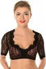 Trachten Damen Dirndlbluse Spitze - Dirndlbluse Kurzarm  Produktbild-Vorschau 1