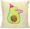 Mr. & Mrs. Panda Kissen 40x40 Avocado Feier - Gelb Pastell Produktbild-Vorschau 1