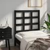 Kopfteil Schwarz 80,5x4x100 cm Massivholz Kiefer Produktbild-Vorschau 4