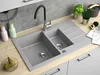 Granitový drez – drez – kuchynský drez – 79 x 50 cm – betón Náhľad obrázku produktu 3
