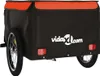 vidaXL Príves na bicykel čierno-oranžový 45 kg železa Náhľad obrázku produktu 7